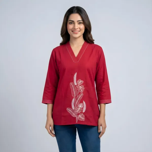Embroidered Top